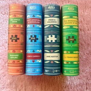 Professor Puzzle Classic Book Spine Puzzle Set of 4 x 252  pieces
